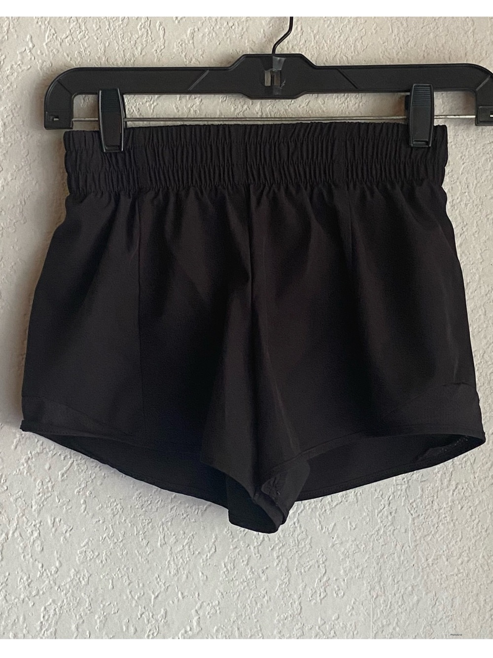 Athletic Works Black Girls' Elastic-Waist Active Shorts